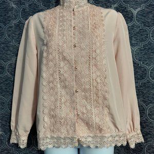 Bedford Fair Women's 08p Nwot Vintage Pink With P… - image 1